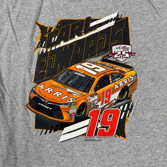 Nascar Fanatics Racing Carl Edwards 19 Double Sided Racecar Graphic T Shirt - YL - Picture 3 of 6